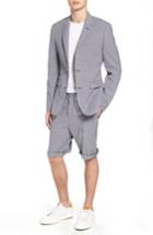 Men's French Connection Slim Fit Stretch Seersucker Sport Coat - Blue