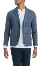 Men's Good Man Brand Slim Fit Vintage Twill Knit Blazer - Blue