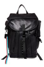 Men's Gq X Steve Madden Leather Backpack - Black