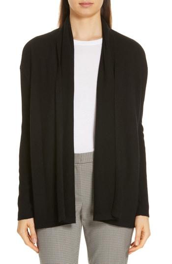 Women's Nordstrom Signature Shawl Cashmere Cardigan - Black