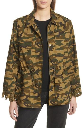Women's Sea Carina Camouflage Eyelet Cuff Jacket