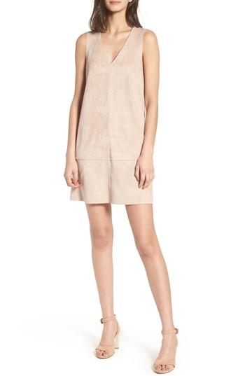 Women's Bishop + Young Faux Suede Shift Dress - Pink
