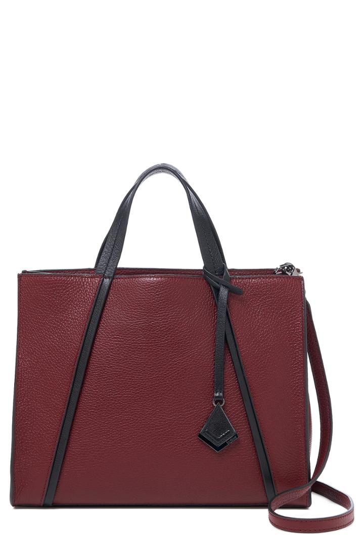 Botkier Trinity Leather Satchel - Burgundy