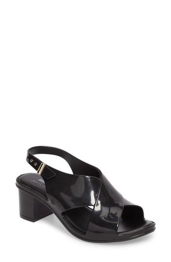 Women's Melissa X Jason Wu Jamie Cross Strap Slingback Sandal M - Black