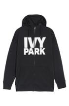 Women's Ivy Park Logo Zip Hoodie, Size - Black