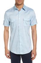 Men's Calibrate Military Trim Fit Non-iron Sport Shirt - Green