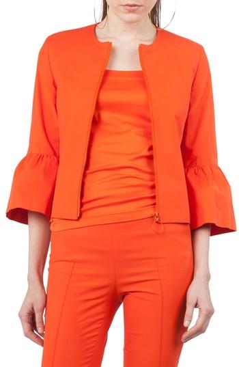 Women's Akris Punto Ruffle Cuff Jacket