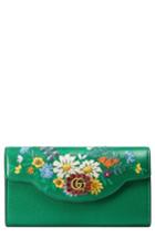 Women's Gucci Ricamo Fiori Floral Embroidered Continental Wallet -