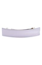 France Luxe Grooved Rectangle Barrette, Size - Purple