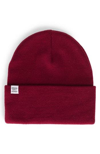 Men's Herschel Supply Co. 'frankfurt' Solid Knit Cap - Red