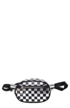 Like Dreams Checkered Faux Leather Belt Bag -