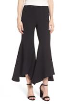 Women's Chelsea28 Ruffle Crop Flare Pants, Size - Black