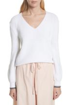 Women's Vince Bishop Sleeve Sweater - White