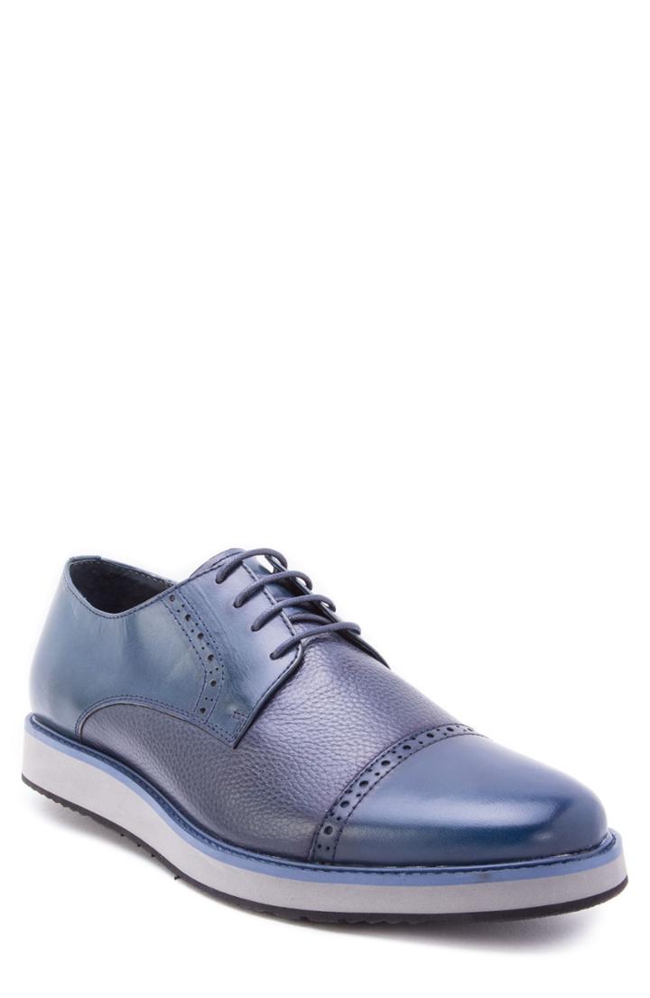 Men's Zanzara Saxe Cap Toe Derby .5 M - Blue
