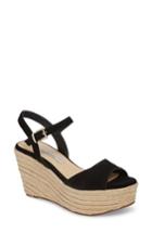 Women's Kristin Cavallari Brandie Espadrille Wedge Sandal M - Black