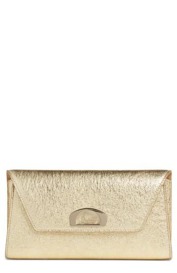 Christian Louboutin Vero Dodat Metallic Calfskin Clutch - Metallic