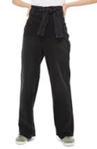 Women's Topshop Belted Wide Leg Jeans
