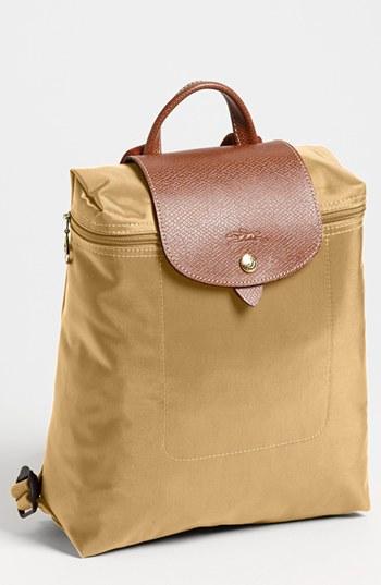 Longchamp 'le Pliage' Backpack - Beige