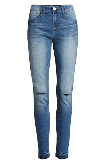 Women's Tinsel Ripped Release Hem Skinny Jeans