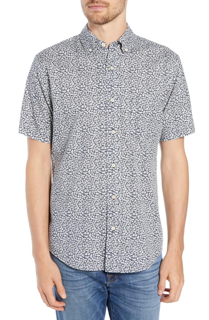 Men's Faherty Pacific Fit Short Sleeve Sport Shirt