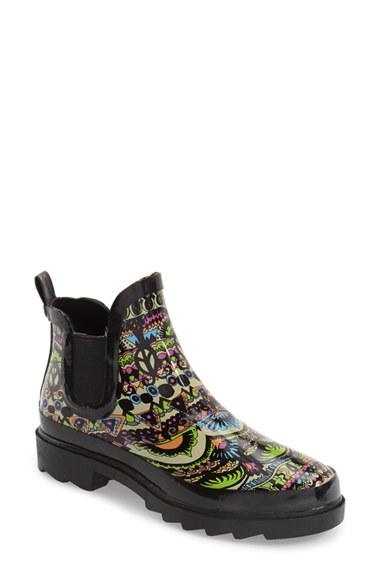 Women's Sakroots 'rhyme' Waterproof Rain Boot M - Grey