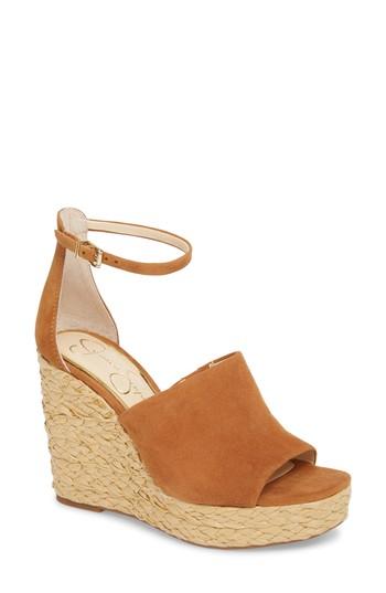 Women's Jessica Simpson Suella Wedge Sandal .5 M - Beige