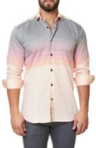 Men's Maceoo Luxor Moderian Orange Trim Fit Sport Shirt (s) - Orange