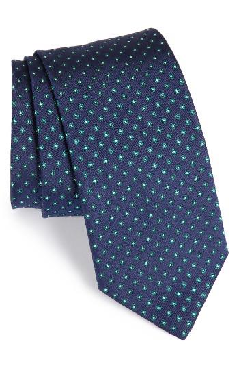 Men's Eton Floral Silk Tie, Size - Green