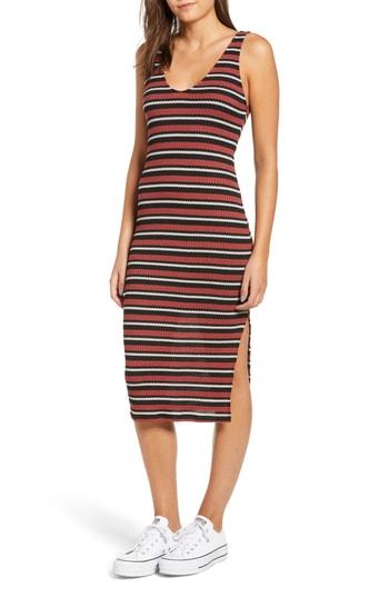 Women's All In Favor Stripe Knit Tank Dress - Purple