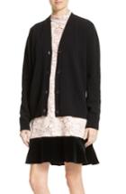 Women's N?21 Lace Back Wool Blend Cardigan Us / 44 It - Black