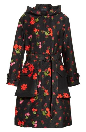 Women's Simone Rocha Floral Embroidered Cloque Parka