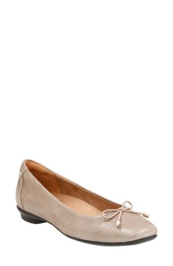 Women's Clarks 'candra Light' Flat W - Metallic