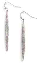 Women's Vince Camuto Crystal Pave Linear Drop Earrings