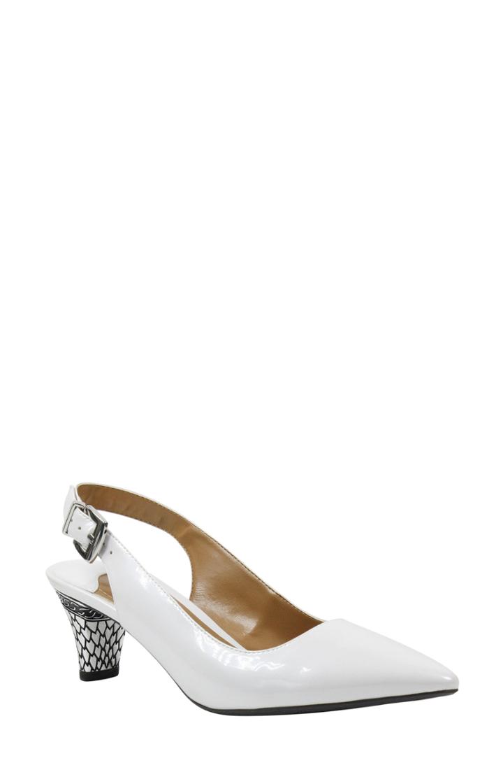 Women's J. Renee Mayetta Slingback Pump .5 Aa - White