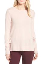 Women's Halogen Side Tie Cashmere Sweater, Size - Pink