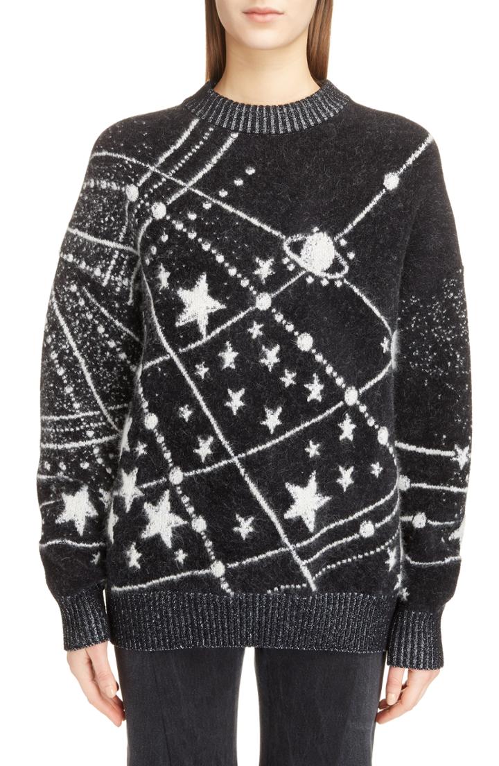 Women's Calvin Klein 205w39nyc Quilt Jacquard Stripe Sweater