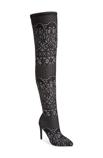 Women's Steve Madden Tiffy Thigh High Boot M - Black