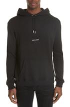 Men's Saint Laurent Logo Gauche Hoodie - Black