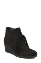 Women's Dr. Scholl's Classify Tassel Wedge Bootie .5 M - Black