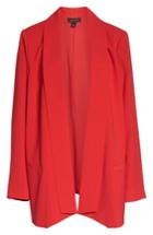 Women's Halogen Shawl Collar Blazer, Size - Red