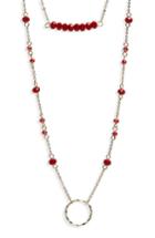 Women's Panacea Crystal Layered Pendant Necklace