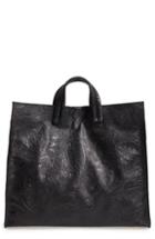 Clare V. Simple Flower Embossed Leather Tote -