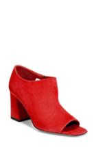 Women's Via Spiga Eladine Cutout Peep Toe Pump M - Red