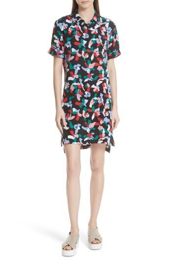 Women's Equipment Mirelle Floral Silk Shirtdress - Black