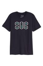 Men's Casual Industrees Area Code Icons Graphic T-shirt, Size - Blue