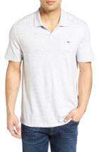 Men's Vineyard Vines Feeder Stripe Linen Blend Polo - Grey