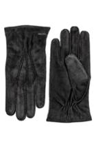 Men's Hestra 'arthur' Suede Gloves - Black