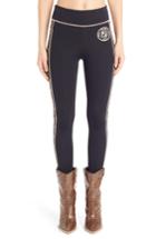 Women's Fendi Logo Side Stripe Leggings Us / 36 It - Black