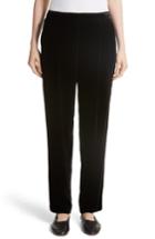 Women's Lafayette 148 New York Soho Velvet Track Pants, Size - Black
