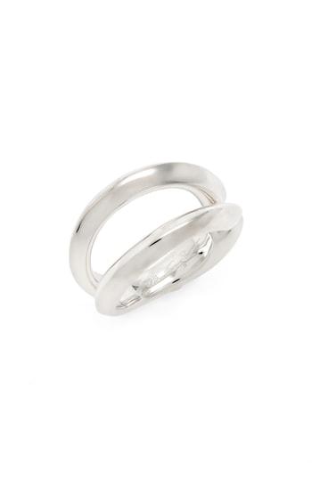 Women's Tory Burch Wishbone Sterling Silver Ring
